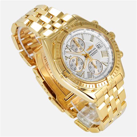 solid 18k gold watch.